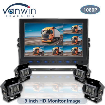 9 Inch AHD 1080P MDVR Monitor 8 Channel Full HD Split Display Monitor Untuk Kendaraan