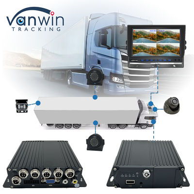 4G GPS Dual SD Card Mobile DVR 1080P 4CH CCTV Camera Recorder Keamanan Mobile Tracking DVR
