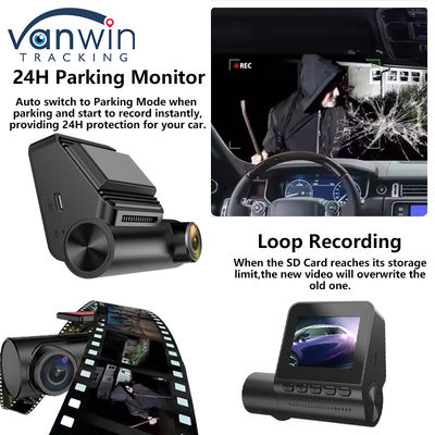 Kamera Dasbor 4K Full HD Perekam Video Lensa Ganda Kamera Dasbor Monitor Parkir Penglihatan Malam