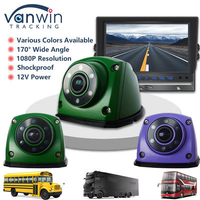 IP69 1080P Kamera Mobil Kamera Sisi AHD Dengan Lampu IR 6pcs Kamera Super Night Vision
