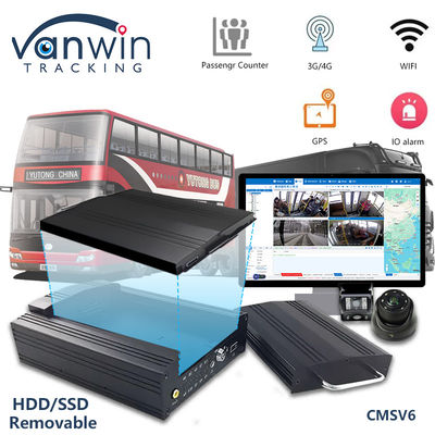 OEM 8CH HD 1080P HDD Mobile DVR Dengan 4G GPS WIFI MDVR Untuk Sistem Manajemen Armada