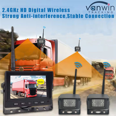 5 Inch Digital HD DVR Wireless Truck Backup Camera Monitor Sistem Quad View Screen