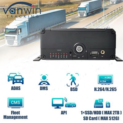 4CH 1080P AI Fungsi Mobile DVR ADAS DMS Kit DVR 4G GPS SD HDD MDVR Sistem Kendaraan