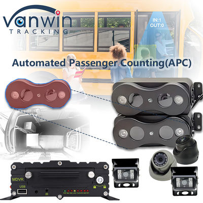 Keakuratan Tinggi Orang Menghitung Sensor Kamera Otomatis Bus Penumpang Counter Connect MDVR