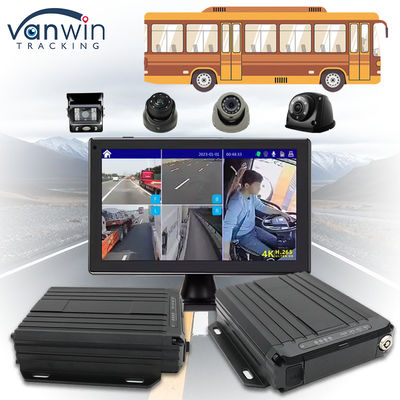 OEM ODM Real Time 4CH GPS Mobile DVR Dengan 4G 1080P WiFi Dual SD Card MDVR Untuk Bus