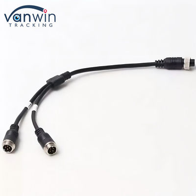 6 Pin Penerbangan Wanita Untuk Dual 4P Pria Penerbangan Adaptor Kabel Untuk Sistem Keamanan Kendaraan
