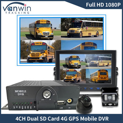 H.265 4CH Full HD Mobile DVR Live Stream Blackbox Recorder 4G Wifi GPS CCTV Kendaraan