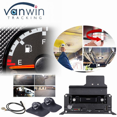 5G 4CH Full HD Mobile DVR Live Stream dengan pemantauan tingkat bahan bakar GPS CCTV Kendaraan