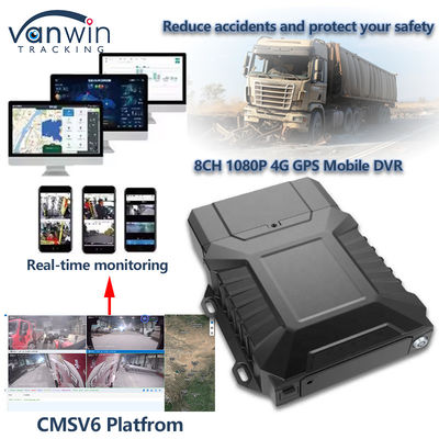 8CH Video Surveillance HDD Mobile DVR Dengan 4G GPS WIFI MDVR Untuk Pemantauan Real Time