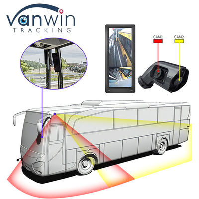 Waterproof HD 12.3 Inch Truck Bus E-Mirror Side View Blind Spot Dual Lens Camera System Side View Rear View Monitor Mobil