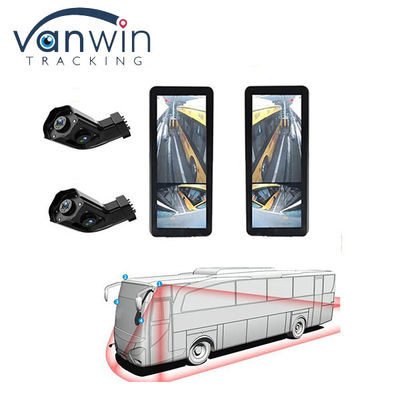 AHD 1080P DVR Waterproof 12.3 Inch Front Rear Blind Area Car Monitor dengan Rear View Side View Camera