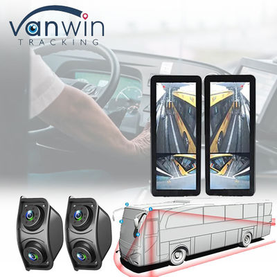 HD IR Night Vision Waterproof 1080P Dual Lens Side View Blind Area Rearview Mirror Rear View Backup Camera untuk Bus