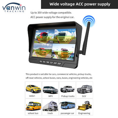 7 Inch Wireless Car Monitor Solar Camera Kit Dengan IP68 CCTV Keamanan Kamera Wireless