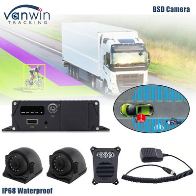 1080P AHD IP69K BSD Kamera AI Sistem Deteksi Titik Buta Bantuan Dengan Alarm Suara Dan Cahaya