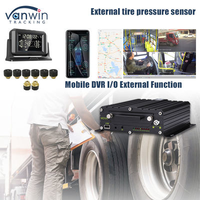 4G GPS Mobile DVR Dukungan 4 / 8 / 10 Tekanan Ban Real Time Pemantauan Sistem Cerdas