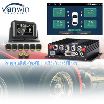 4CH GPS 4G Real Time Monitoring Mobile DVR Sistem Monitor Tekanan Ban Eksternal