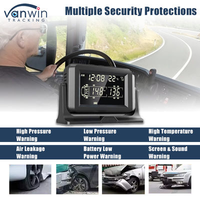 4CH GPS 4G Real Time Monitoring Mobile DVR Sistem Monitor Tekanan Ban Eksternal
