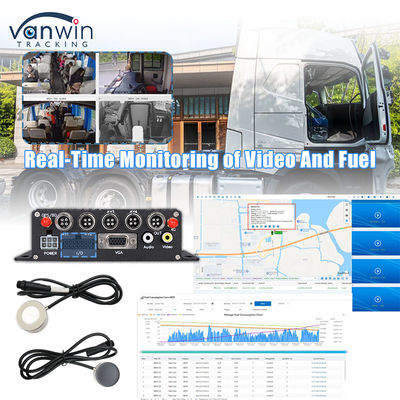 Keamanan Surveillance Mobile DVR Fuel Monitoring System Kendaraan MDVR CCTV GPS 4G Untuk Truk