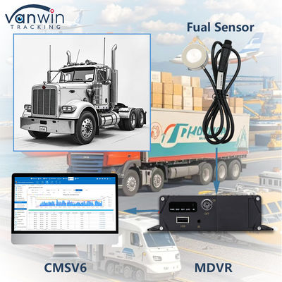 Keamanan Surveillance Mobile DVR Fuel Monitoring System Kendaraan MDVR CCTV GPS 4G Untuk Truk