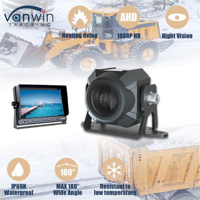 1080P IP69 Waterproof 2MP Vehicle Heating Anti Fog Car Camera dengan sudut pandang 180 derajat dan fungsi waterproof