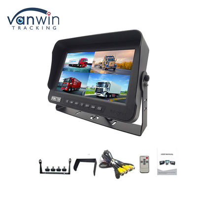 10.1 Inch AHD 1080P MDVR Monitor 4 Channel Full HD Waterproof Split Display Monitor Untuk Kendaraan