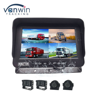 10.1 Inch AHD 1080P MDVR Monitor 4 Channel Full HD Waterproof Split Display Monitor Untuk Kendaraan