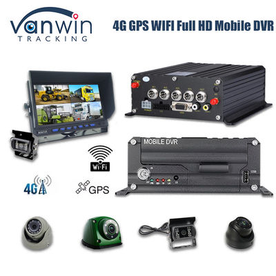 4CH 1080P HDD Mobile DVR 4G GPS Real Time Monitoring And Tracking Data Storage Perangkat