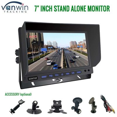 AHD Monitor 4 Channel 7 Inch Full HD1080P MDVR Split Display Car Monitor Untuk Kendaraan