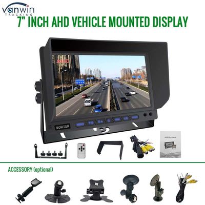 AHD Monitor 4 Channel 7 Inch Full HD1080P MDVR Split Display Car Monitor Untuk Kendaraan