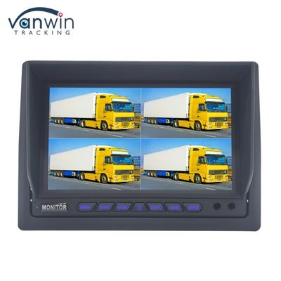 7 inci AHD Quad-Channel Split Car Monitor Sistem pemantauan tampilan kendaraan