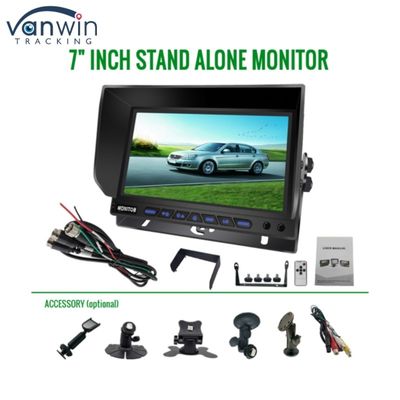 7 inci AHD Quad-Channel Split Car Monitor Sistem pemantauan tampilan kendaraan