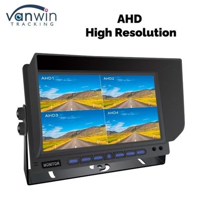 7 inci AHD Quad-Channel Split Car Monitor Sistem pemantauan tampilan kendaraan
