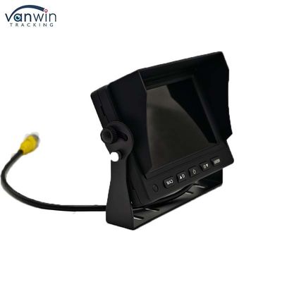 5 Inch LCD Screen TFT Car Monitor Metal Connector+4PIN CCD Warna Rear View Reversing Camera 12-24v Untuk Caravan Van Rv