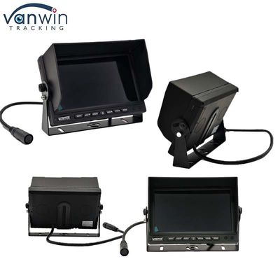 Car Monitor 7 Inch VGA Output CCTV Auto-kompatibel keamanan Surveillance Screen Dengan Sun Hat Dengan U Stand