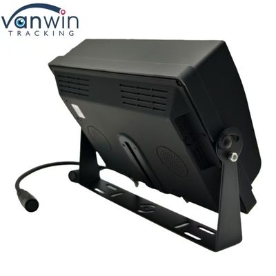 Hitam High Definition 4 Channel Car Monitor 7 "9" 10" Ukuran Opsional Untuk Berbagai Kendaraan Sistem PAL / NTSC