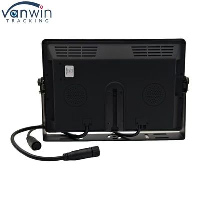 Hitam High Definition 4 Channel Car Monitor 7 "9" 10" Ukuran Opsional Untuk Berbagai Kendaraan Sistem PAL / NTSC