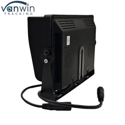 Hitam High Definition 4 Channel Car Monitor 7 "9" 10" Ukuran Opsional Untuk Berbagai Kendaraan Sistem PAL / NTSC
