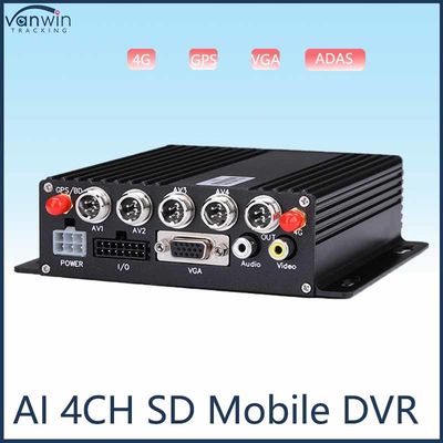 HD 1080P AI BSD ADAS DMS Kit Bus Truk 4G WiFi 4 Channel SD Sistem DVR Seluler Kendaraan CAR Black Box