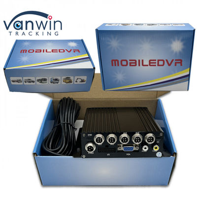 4G GPS MDVR 4 CH SD Card Video Recorder Dual Card Dual Standby Untuk Pemantauan Keamanan Kendaraan