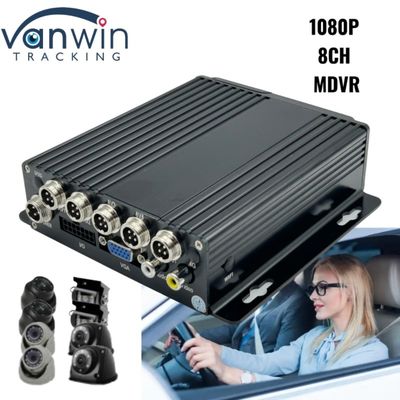 4G SD Card MDVR 1080P 8 Channel Vehicle Recorder Dengan Fungsi GPS Cocok Untuk Setiap Armada