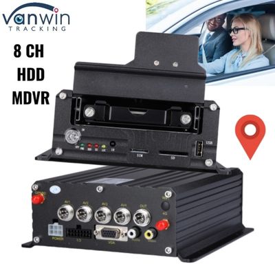 Profesional 1080P High Definition 8CH HDD Mobile DVR System untuk Pelacakan Kendaraan