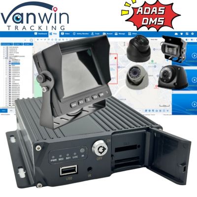 Advanced AI Vehicle Monitoring System 1080P 4 Channel MDVR Asisten Mengemudi