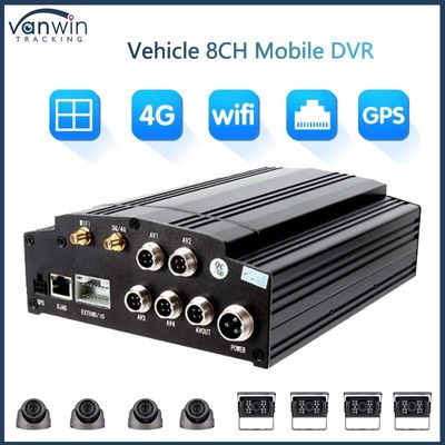 8 Channel Mobile DVR 1080P 4G GPS WIFI HDD Card DVR Full HD Kamera Mobil Untuk Bus Kota