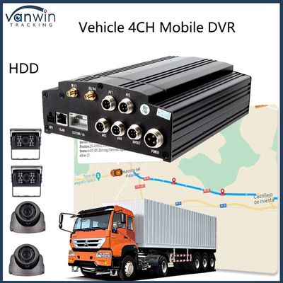 4 Channel Mobile DVR 4G GPS WIFI HDD 1080P AHD Card DVR Untuk Truk Bus Kota