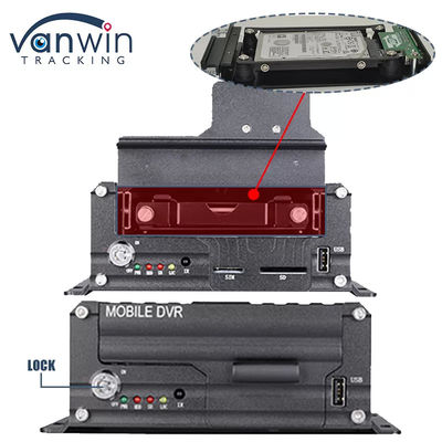 Dukungan DVR HDD 4CH profesional ADAS DMS BSD Fungsi 4G GPS Vehicle Tracker