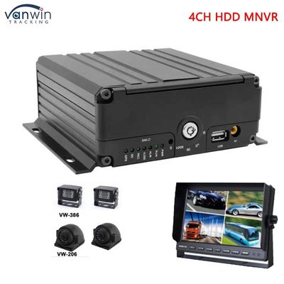 4CH 1080P AHD 3G 4G WIFI Dan GPS SD HHD Mobile NVR Untuk Bus / Truk / Taksi