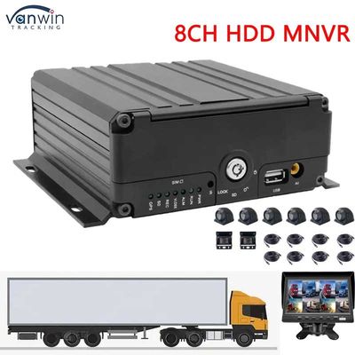 H.264 8 Channel MNVR Dengan 4G WiFi Opsional Vehicle GPS Tracker Untuk Dukungan Kendaraan OEM