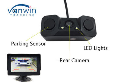 Kamera Tersembunyi Kendaraan Universal, Kamera Night Vision Reverse Dengan 2 Sensor Radar Parkir