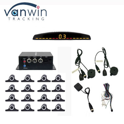 Mobil Reversing AidAuto Parktronic LED Parking Sensor Dengan 16 Sensor Reverse Backup Mobil Parking Monitor Detektor Sistem Backlight