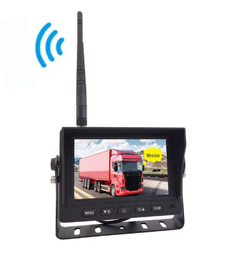 5 inci Wireless HD Digital DVR dengan Quad-Split Display untuk Truck Reverse Safety Monitoring